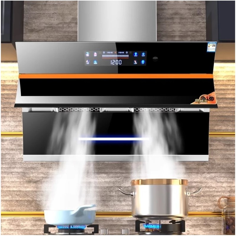 Hota inteligenta Florida, comenzi vocale, senzor miscare, touch screen, autocuratare, 2 motoare, 3 trepte, 1500 m3/h, 180W, 90cm