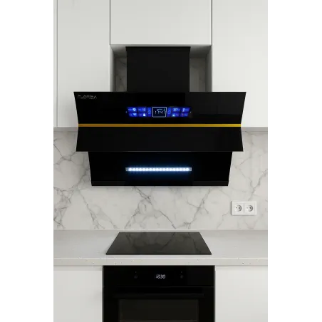 Hota inteligenta Florida, comenzi vocale, senzor miscare, touch screen, autocuratare, 2 motoare, 3 trepte, 1500 m3/h, 180W, 90cm