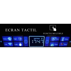 Hota inteligenta Florida, comenzi vocale, senzor miscare, touch screen, autocuratare, 2 motoare, 3 trepte, 1500 m3/h, 180W, 90cm