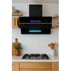 Hota inteligenta Florida, comenzi vocale, senzori de miscare, touch screen, autocuratare, 3 trepte, 840 m3/h, 180W, 60cm